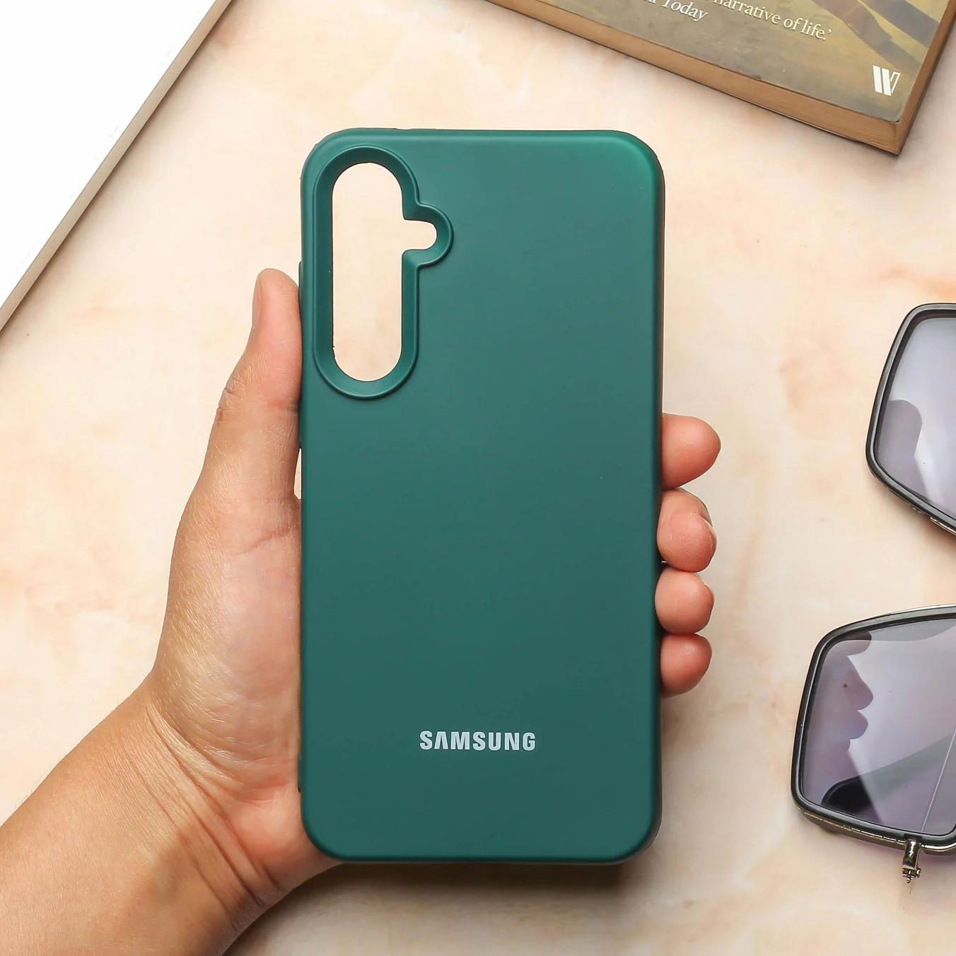 Dark Green Original Silicone case for Samsung S23 FE
