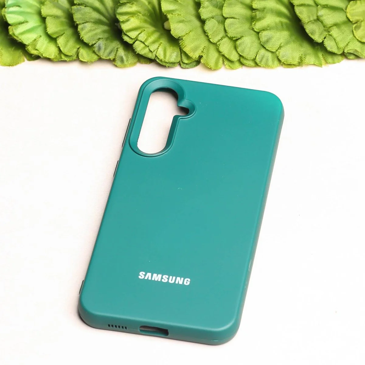 Dark Green Original Silicone case for Samsung S23 FE - Image 2