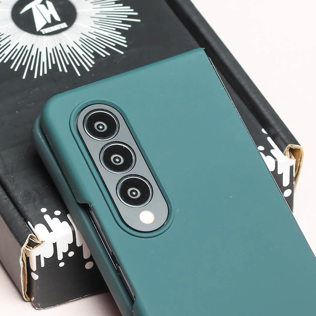 Dark Green Original Silicone case for Samsung Z Fold 4 5G - Image 4