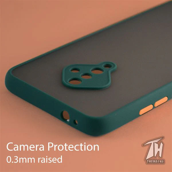 Dark Green Smoke Camera Safe Silicone case for Vivo S1 pro - Image 5