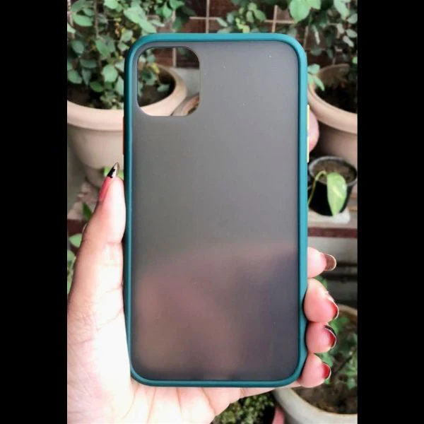 Dark Green Smoke Silicone Safe case for Apple iphone 11 pro max - Image 3