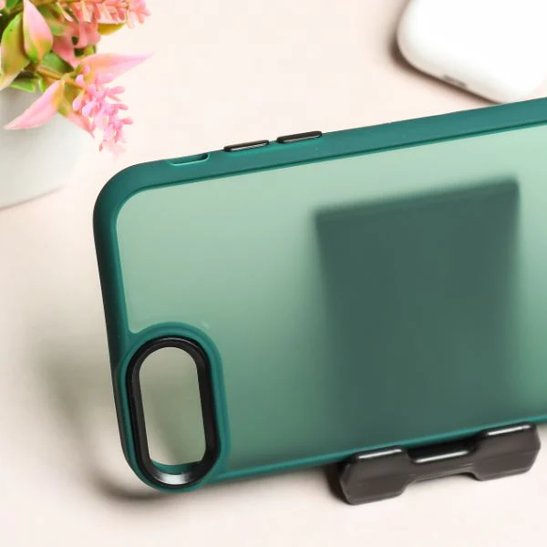 Dark Green Smoke Skin Silicone case for Apple iphone 7 Plus - Image 2