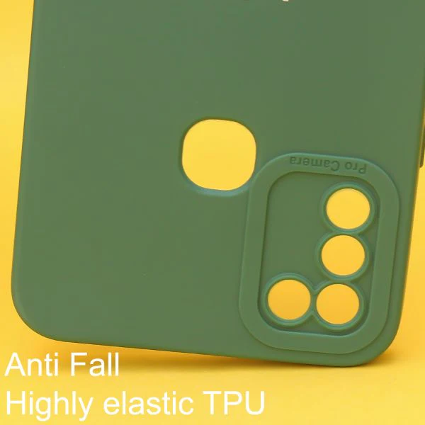 Dark Green Spazy Silicone Case for Infinix Hot 10 Play - Image 2