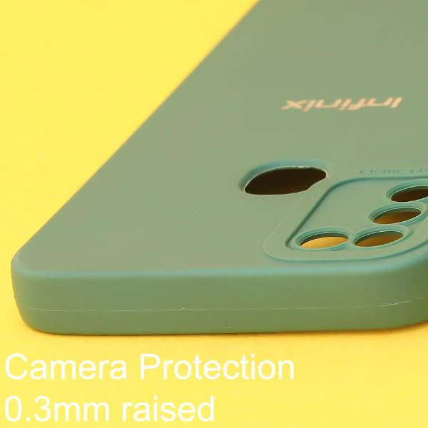 Dark Green Spazy Silicone Case for Infinix Hot 10 Play - Image 4