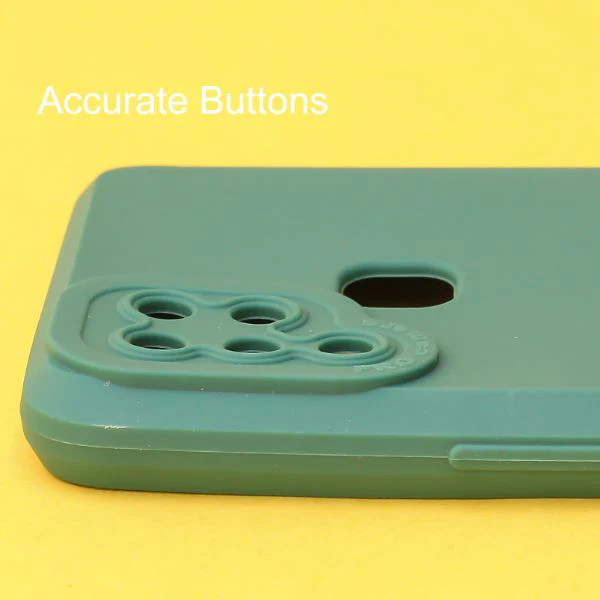 Dark Green Spazy Silicone Case for Infinix Hot 10s - Image 4