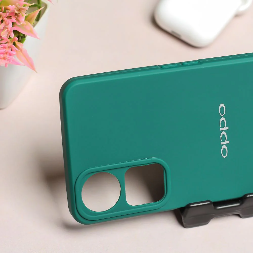 Dark Green Spazy Silicone Case for Oppo A58 - Image 3