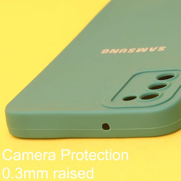 Dark Green Spazy Silicone Case for Samsung A02s - Image 4