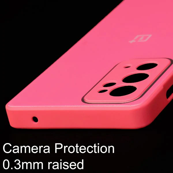 Dark Pink camera Safe mirror case for Oneplus 9RT - Image 4