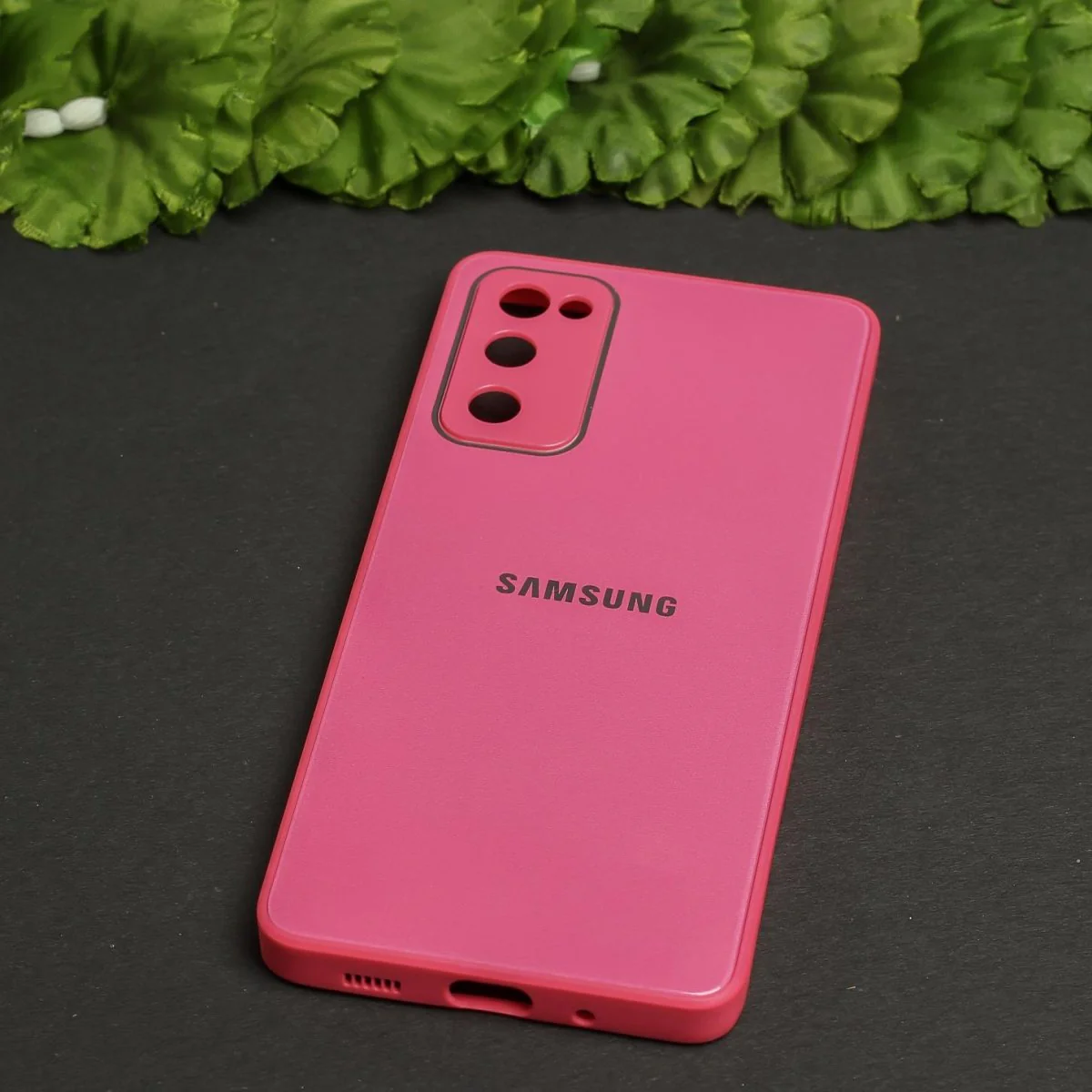 Dark Pink Camera Safe Mirror Case for Samsung S20 FE - Image 2