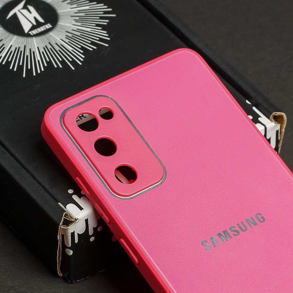Dark Pink Camera Safe Mirror Case for Samsung S20 FE - Image 4