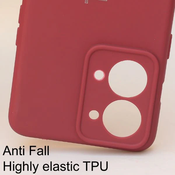 Dark Pink Candy Silicone Case for Oneplus Nord 2T - Image 2