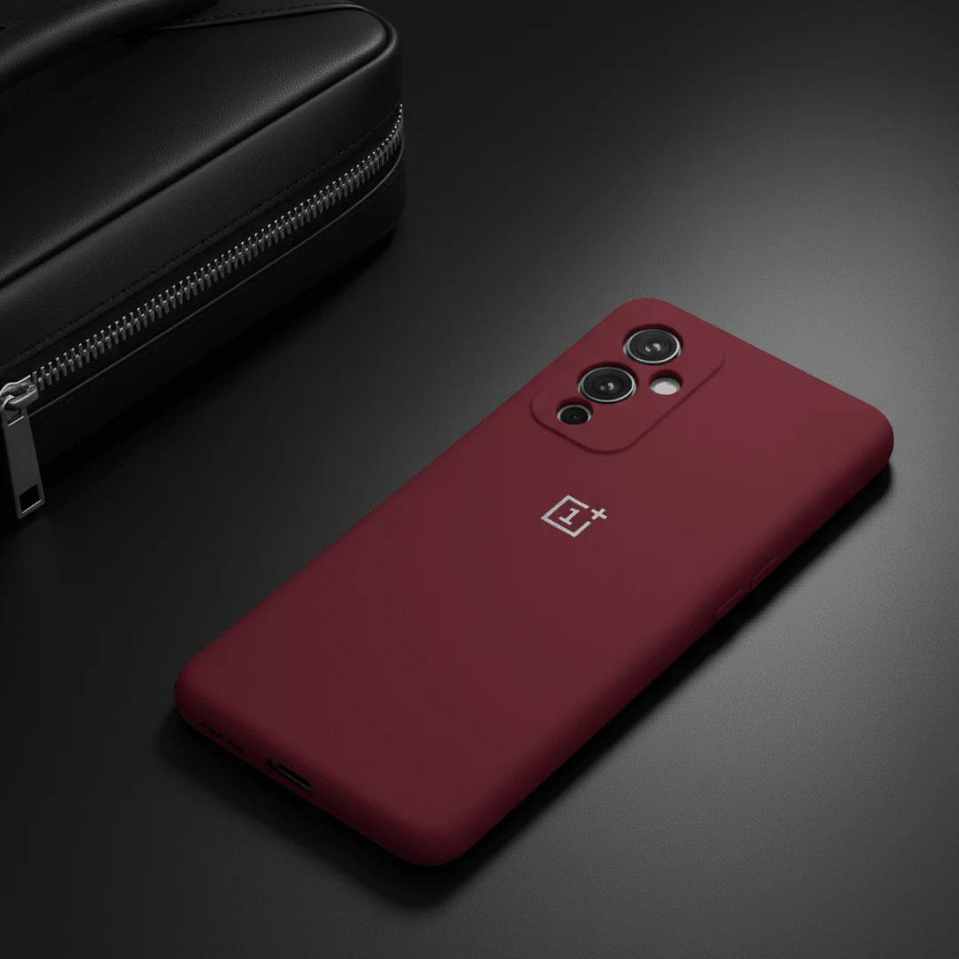 Dark Pink Original Camera Safe Silicone case for Oneplus 9