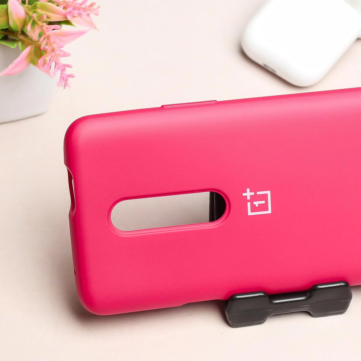 Dark Pink Original Silicone Case for Oneplus 7 Pro - Image 3