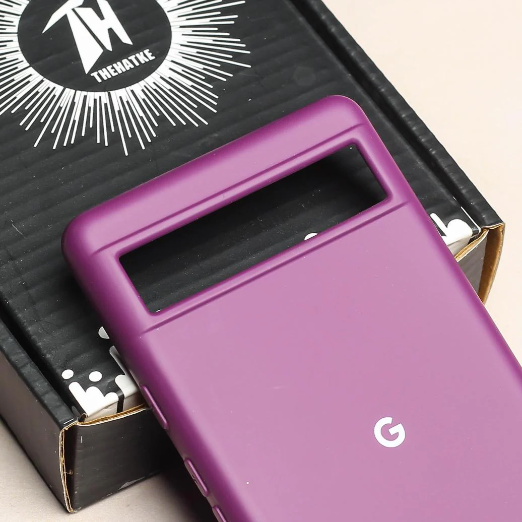 Dark Purple Original Silicone case for Google Pixel 6A - Image 4