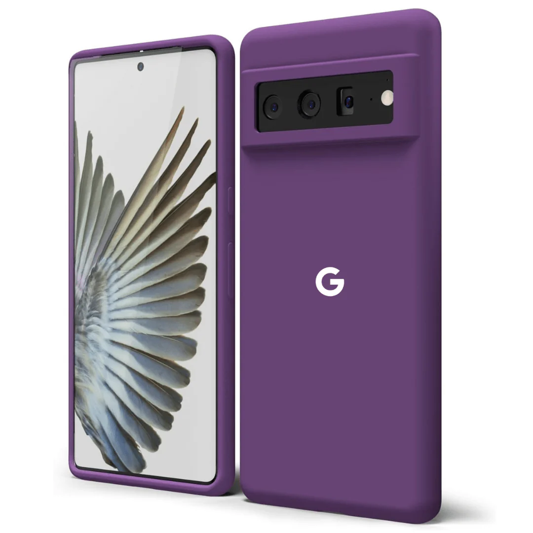 Dark Purple Original Silicone case for Google Pixel 6A - Image 5
