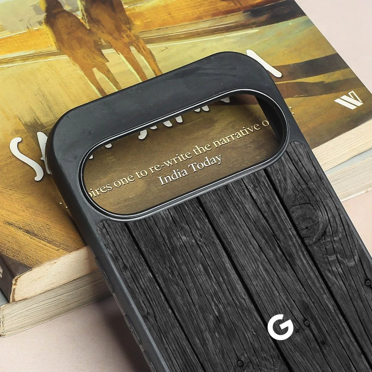 Dark Wood metal back case for Google Pixel 9 - Image 3