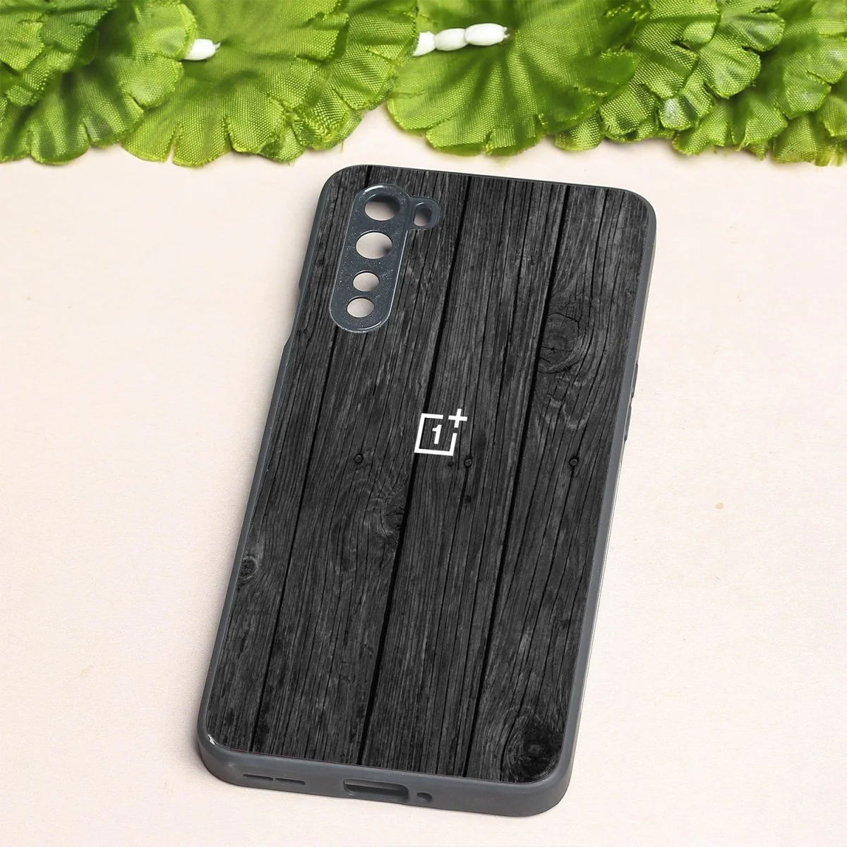 Dark Wood metal back case for Oneplus Nord - Image 2