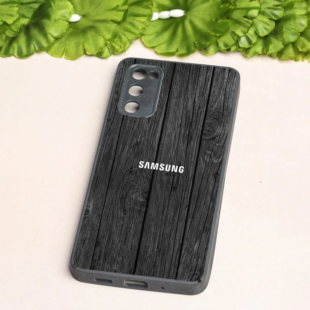 Dark Wood metal back case for Samsung S20 FE - Image 2