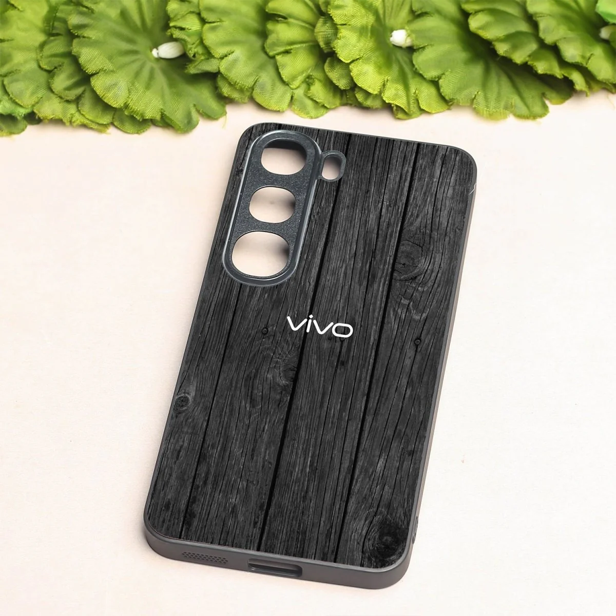 Dark Wood metal back case for Vivo Y300 - Image 2