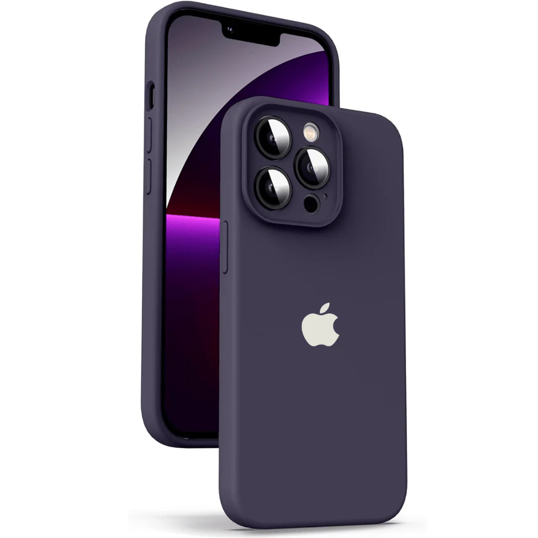 Deep Purple Original Camera Silicone case for Apple iphone 13 Pro Max