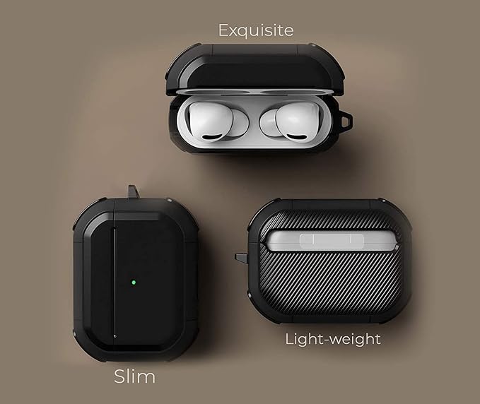 Eggshell Buffer Design (Black) Silicone Case For Apple Airpods Pro - Image 2