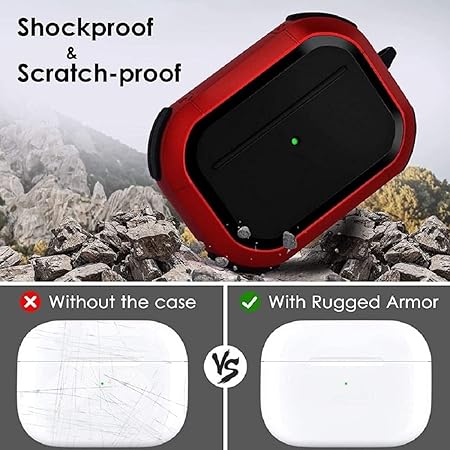 Eggshell Buffer Design (Red) Silicone Case For Apple Airpods Pro 2 - Image 4