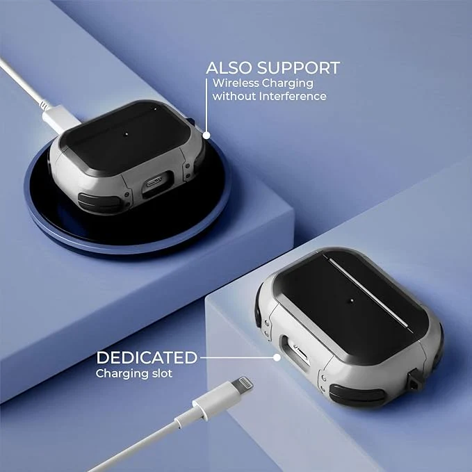 Eggshell Buffer Design (White) Silicone Case For Apple Airpods 4 - Image 3