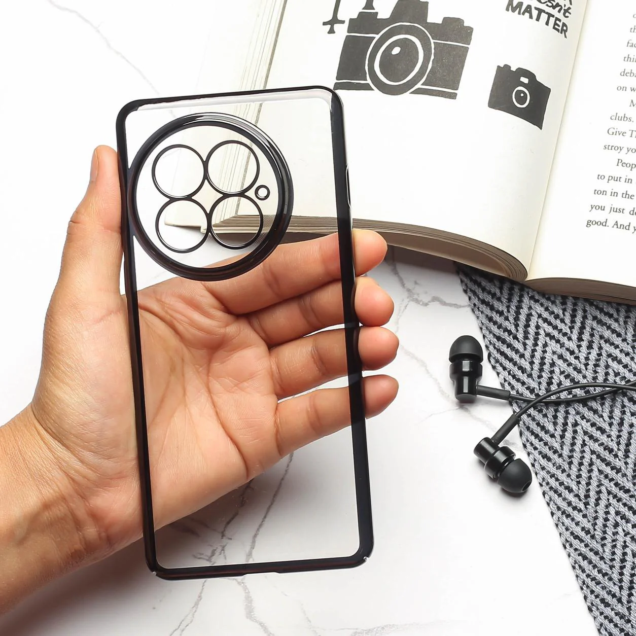 EW Black Transparent case for Oneplus 13
