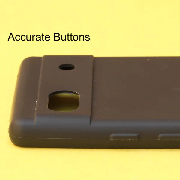 Black Silicon Case for Google Pixel 6A - Image 4