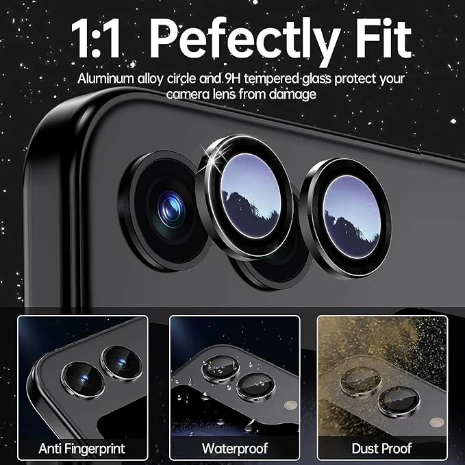 Gold Metallic camera ring lens guard for Samsung Galaxy Z Flip 5 - Image 3