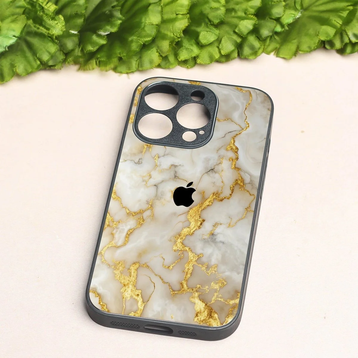 Gold Vein Glory metal back case for Apple Iphone 15 Pro - Image 2