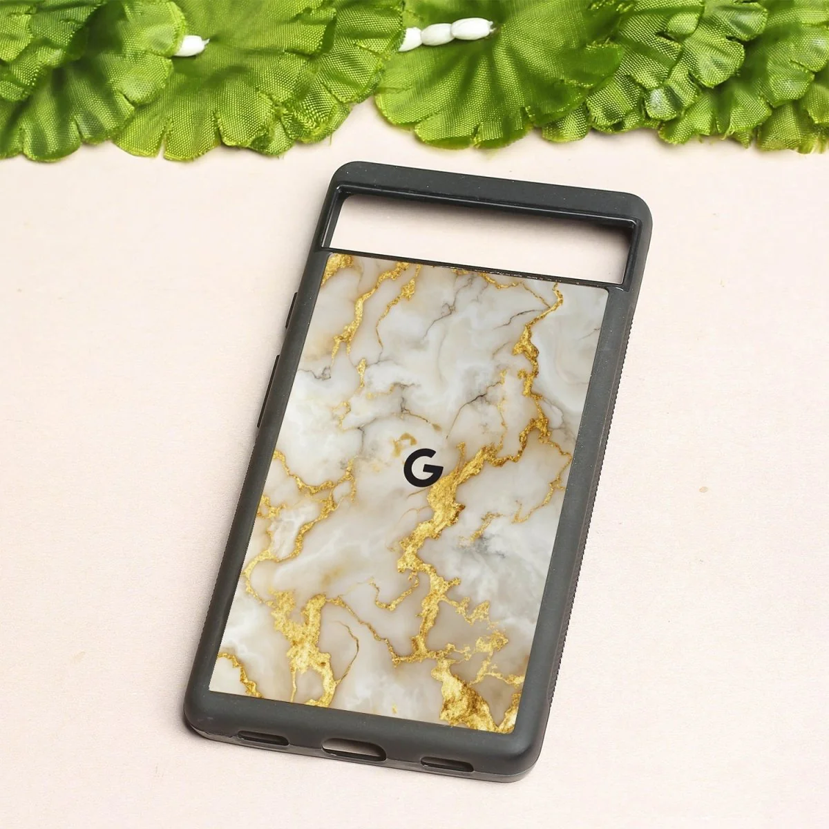 Gold Vein Glory metal back case for Google Pixel 6a - Image 2