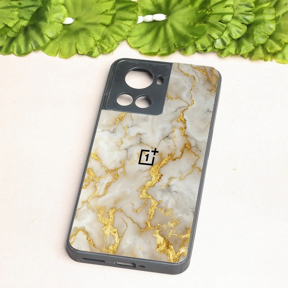 Gold Vein Glory metal back case for Oneplus 10R - Image 2