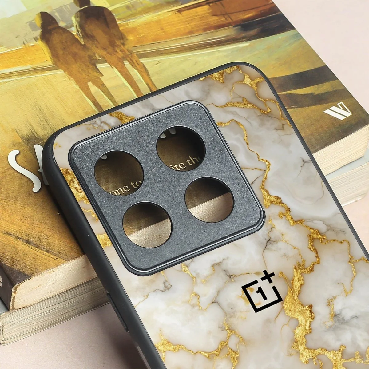 Gold Vein Glory metal back case for Oneplus 10T - Image 3