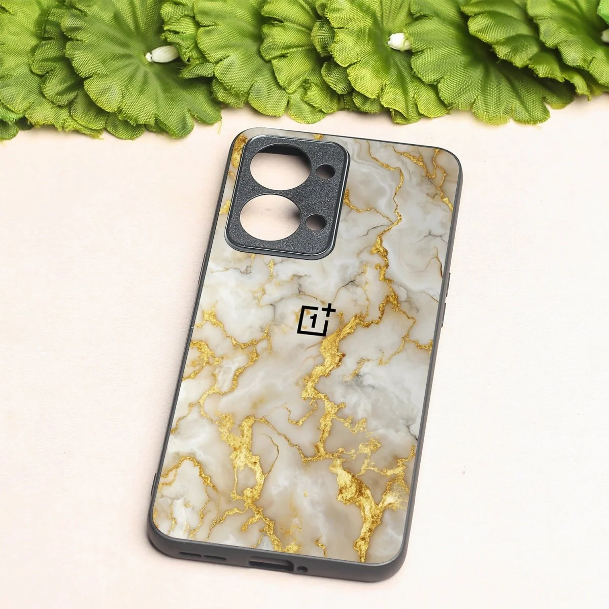 Gold Vein Glory metal back case for Oneplus Nord 2T - Image 2