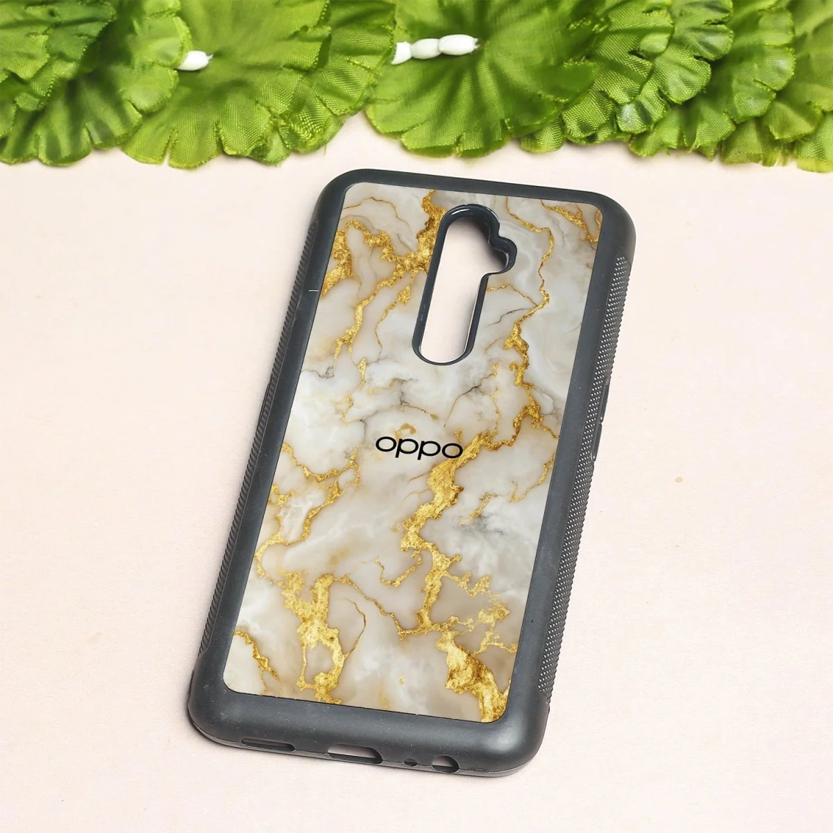 Gold Vein Glory metal back case for Oppo Reno2 F - Image 2
