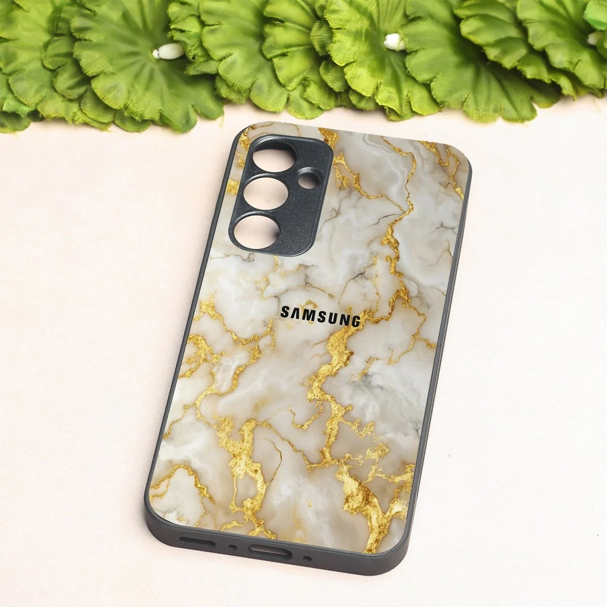 Gold Vein Glory metal back case for Samsung A35 - Image 2