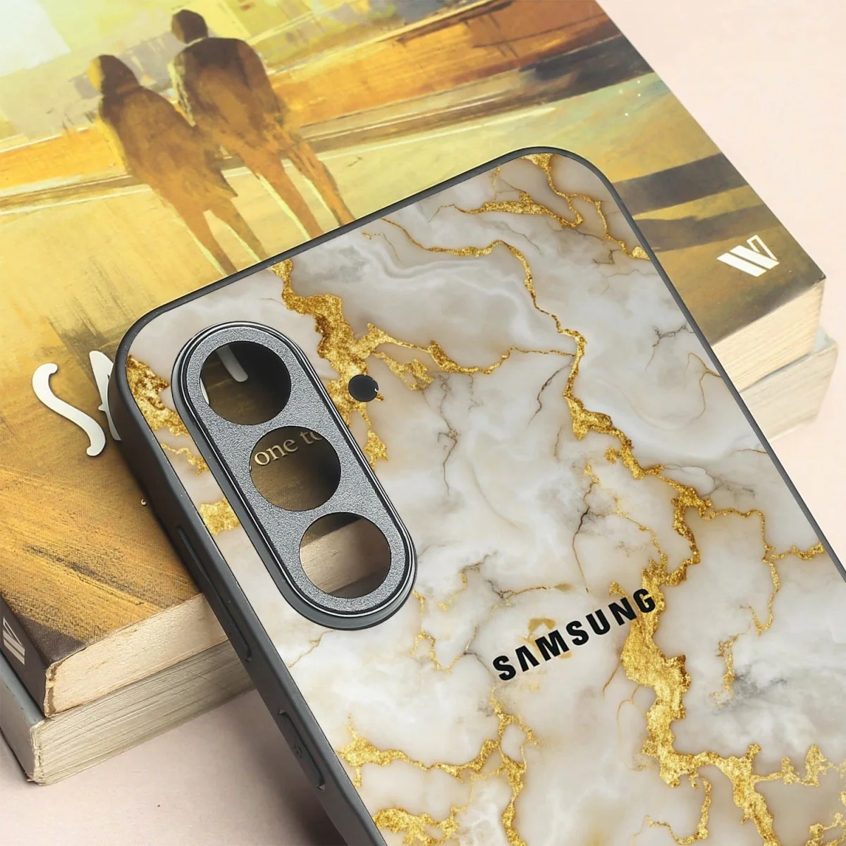 Gold Vein Glory metal back case for Samsung A55 - Image 3