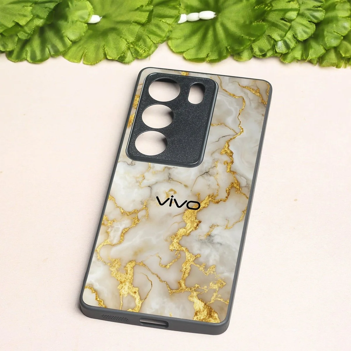 Gold Vein Glory metal back case for Vivo V29 - Image 2