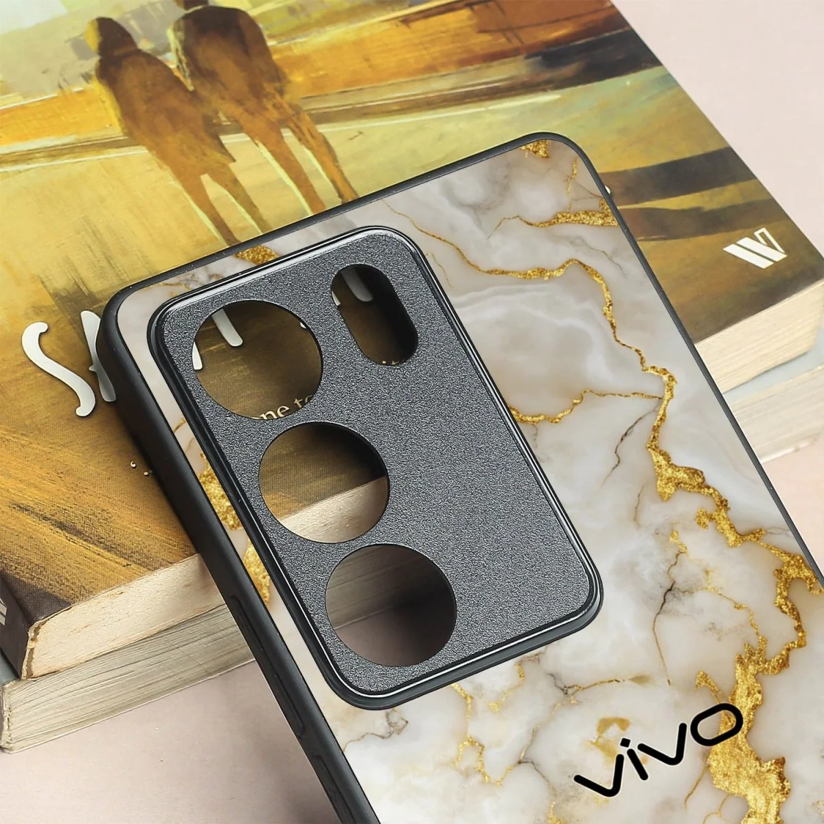 Gold Vein Glory metal back case for Vivo V29 - Image 3