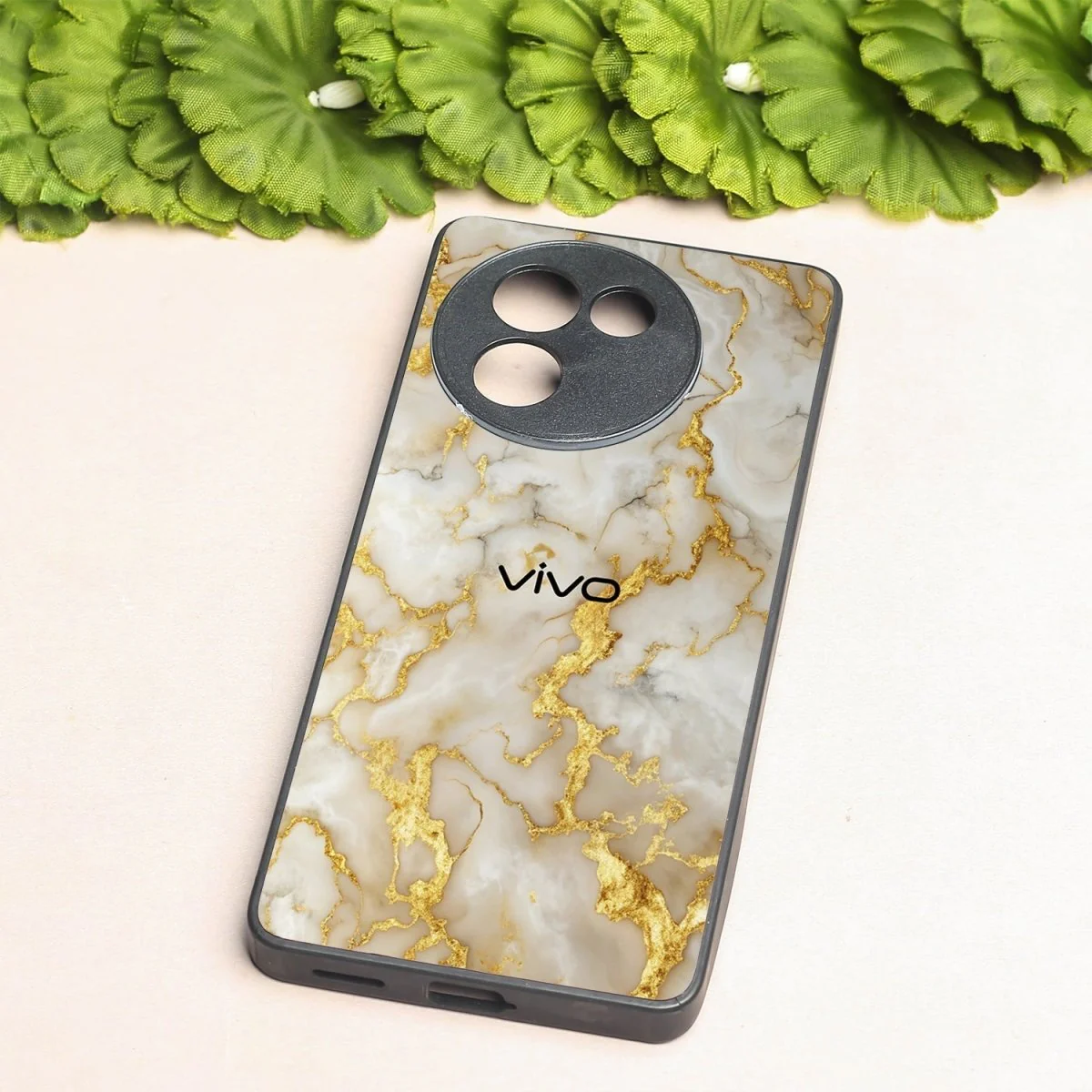 Gold Vein Glory metal back case for Vivo Y58 - Image 2