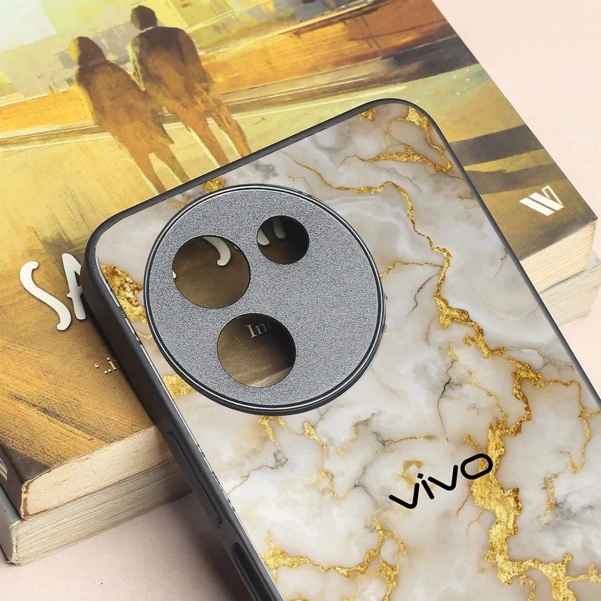Gold Vein Glory metal back case for Vivo Y58 - Image 3