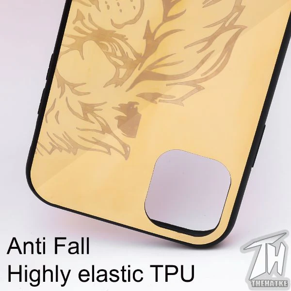 Golden Lion mirror Silicone Case for Apple Iphone 11 Pro Max - Image 2
