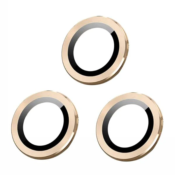 Golden Metallic camera ring lens guard for Apple iphone 12 Pro Max - Image 2