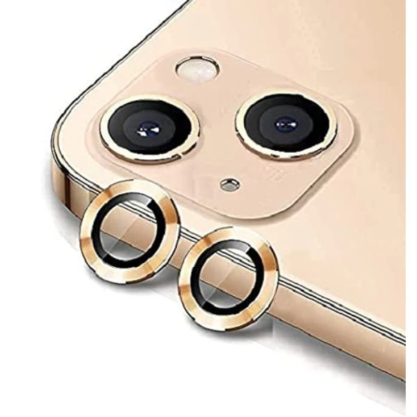 Golden Metallic camera ring lens guard for Apple iphone 13 Mini