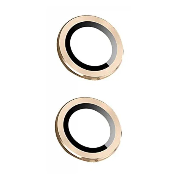 Golden Metallic camera ring lens guard for Apple iphone 14 Plus - Image 2