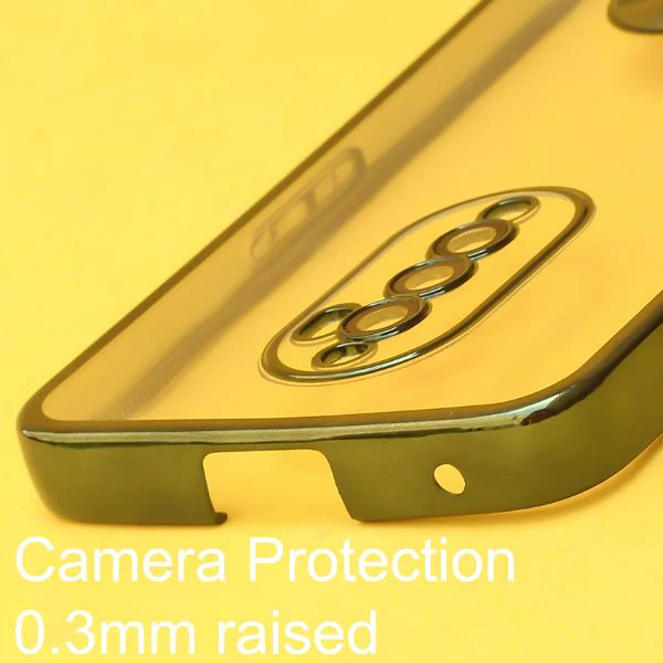 Green 6D Chrome Logo Cut Transparent Case for Oppo Reno 2F - Image 4