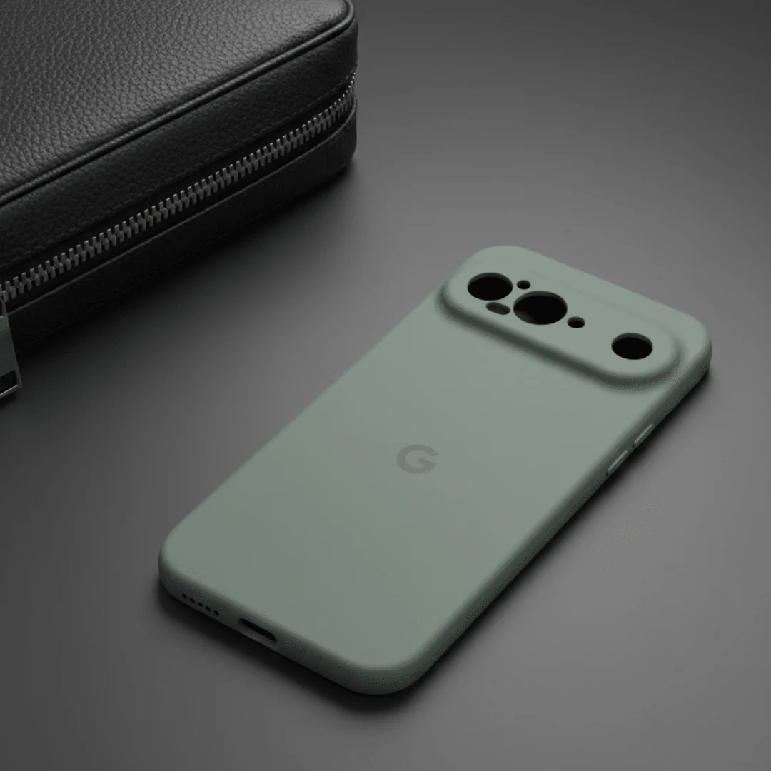 Green Camera Original Silicone case for Google Pixel 9