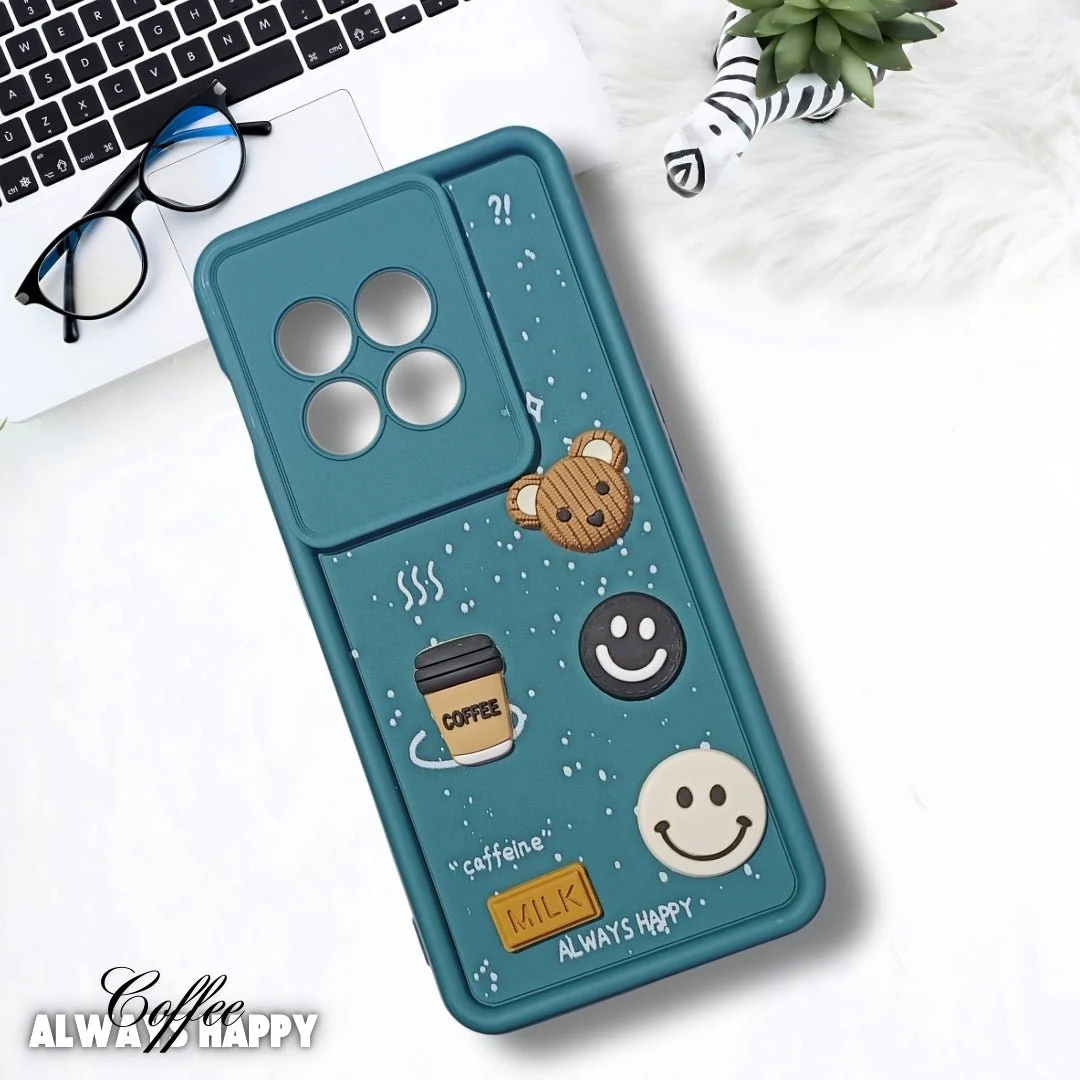 Green COFFEE (ALWAYS HAPPY) Silicone case for Oneplus 11R