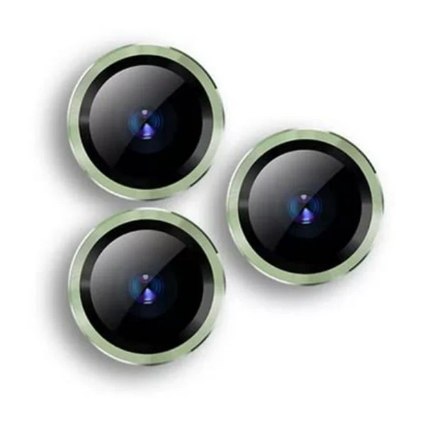 Green Metallic camera ring lens guard for Apple iphone 15 Pro Max - Image 2
